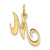 14K Small Fancy Script Letter M Initial Charm YC650M