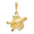 10k Turtle Pendant 10C538