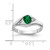14k White Gold 6x4mm Oval Mount St. Helens AA Diamond ring Y2107MS/AA