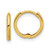 14k Polished 1.45x11mm Hinged Huggie Hoop Earrings YE2152