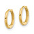14k Polished 1.45x11mm Hinged Huggie Hoop Earrings YE2152