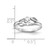 14k White Gold 6x4mm Oval Cubic Zirconia ring Y2097CZ