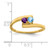 14k Genuine 2 Stone Mother's Ring XMR16/2GY