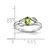 14k White Gold 6x4mm Oval Peridot ring Y2097PE