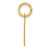 14K Small Fancy Script Letter D Initial Charm YC650D