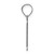 14kw Polished Etched Letter P Initial Pendant YC1437WP
