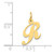 14K Small Fancy Script Letter R Initial Charm YC650R