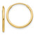 10k Polished Endless Tube Hoop Earrings 10T964
