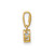 14K CZ Heart Dangle Pendant YC1392