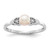 14k White Gold FW Cultured Pearl and Diamond Ring XBS233