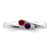 Sterling Silver Rhodium-plated Family Jewelry Ring XMR10/2SS-6