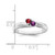 Sterling Silver Rhodium-plated Family Jewelry Ring XMR10/2SS-6