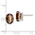 14kw 10x8 Oval Checker-Cut Smoky Quartz Earrings XE90WCQ
