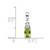14k White Gold Peridot and Diamond Pendant XBS255