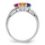 Sterling Silver Rhodium-plated Synthetic 4 Stone Mother's Ring XMR10/4SS-7