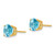 14k 7mm Blue Topaz Earrings XE74BT
