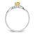 14k White Gold Citrine Birthstone Ring XBR430