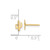 14K Polished Cactus Post Earrings YE2097