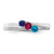 Sterling Silver Rhodium-plated Synthetic 3 Stone Mother's Ring XMR10/3SS-9
