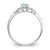 14k White Gold Aquamarine and Diamond Ring XBS230
