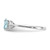 14k White Gold Aquamarine and Diamond Ring XBS230