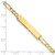 10k Semi-solid Figaro Link ID Bracelet 10DCID108-7