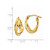 14k Twisted Hoop Earrings Z1240