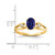 14k 7x5mm Oval Sapphire AAA Diamond ring Y2189S/AAA
