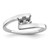 Sterling Silver Rhodium-plated Family Jewelry Mounting XMR16/2SSM-5