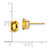 14k 7x5mm Oval Citrine Checker Earrings XE87CC