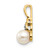 14k FW Cultured Pearl and Diamond Pendant XBS279