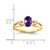 14k 7x5mm Oval Amethyst AAA Diamond ring Y2189AM/AAA