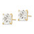 14k 10mm Square CZ Post Earrings XD43CZ