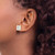14k 10mm Square CZ Post Earrings XD43CZ