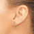 14K Polished CZ Love Knot Post Earrings YE2183
