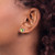 14k White Gold 6mm Heart Peridot Earrings XE98WPE