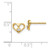 14k AAA Diamond heart earring XE21AAA