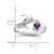 Sterling Silver Rhodium-plated Family Jewelry Ring XMR4/1SS-10