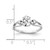 14k White Gold 7x5mm Oval Cubic Zirconia AA Diamond Ring Y2190CZ/AA