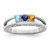 14k White Gold 3mm Genuine Family Jewelry Ring XMR71/3WGY