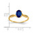14k 7x5mm Oval Sapphire ring Y2197S