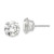 14k White Gold 10mm Round CZ Post Earrings XD33WCZ