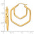 10k Polished Hoop Earrings 10TC407