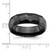 Chisel Black Zirconium Polished and Hammered 7mm Band ZCR106-7.5