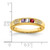 14K Family Jewelry Genuine Stone & Diamond Set Ring XMR48/3GY
