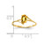 14k 6x4mm Oval Citrine Checker ring Y4659CC