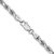 14K White Gold 18 inch 4mm Diamond-cut Rope with Lobster Clasp Chain 030W-18