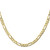 10k 4.5mm Concave Open Figaro Chain 10LF120-22