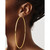 14k Polished 2x100mm Round Tube Hoop Earrings T1159