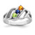 Sterling Silver Rhodium-plated Family Jewelry Mounting XMR5/3SSM-10